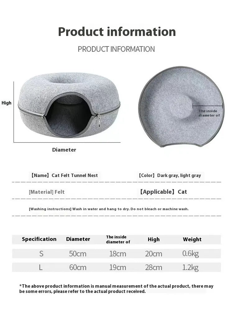 Pawspire™ Cat Tunnel Bed – Bestseller 🐾