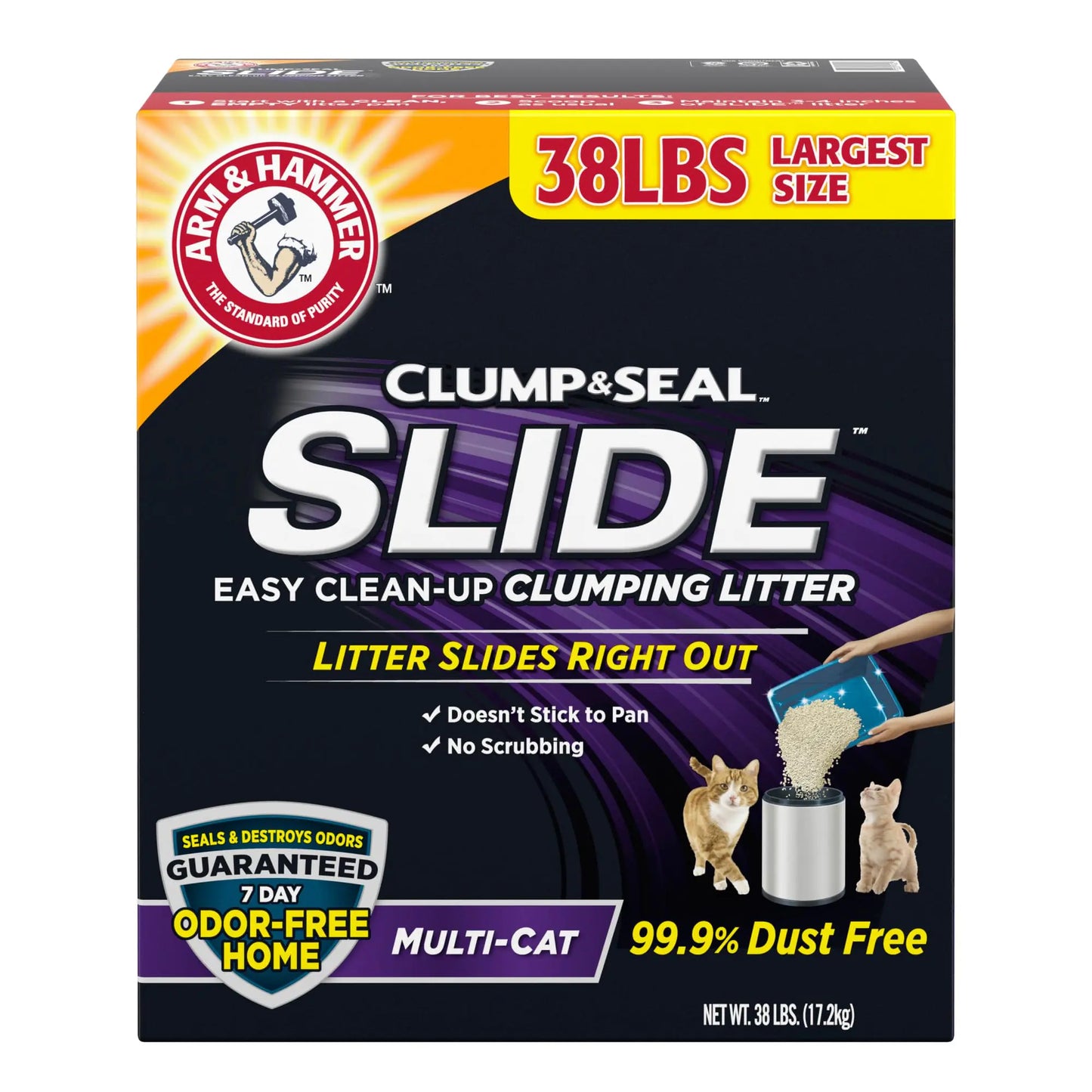 Arm & Hammer Slide Cat Litter - Clumping Multi-Cat 38 lbs.