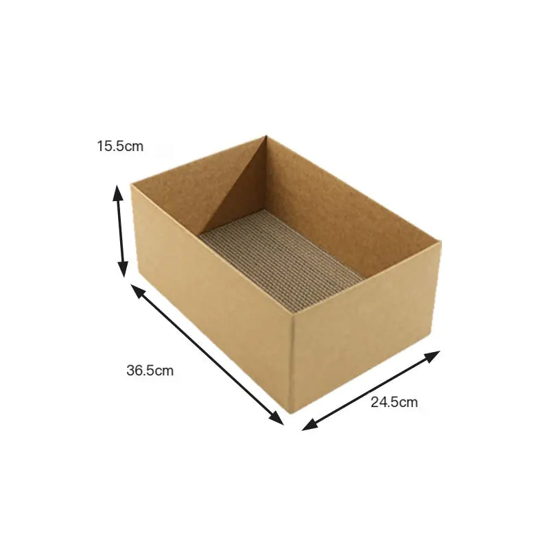 Durable Corrugated Paper Cat House and Scratching Pad