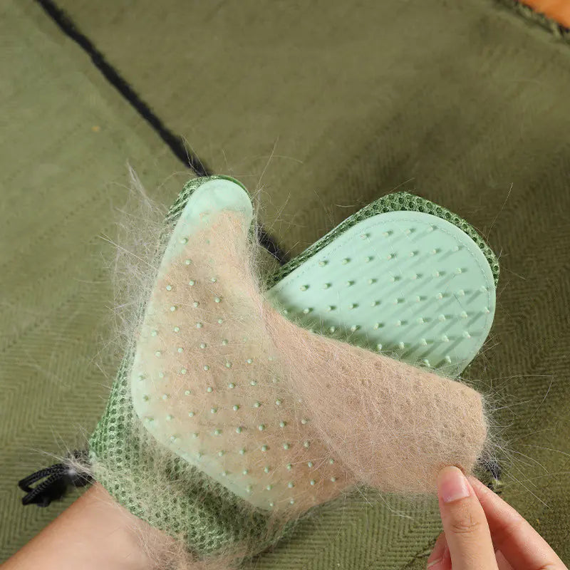 Silicone Gloves and Pet Hair Removal Brushes